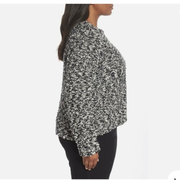 EILEEN FISHER Organic Cotton Jacket Cardigan Knit Soft Boucle Textured Shag 1X - Picture 6 of 16